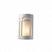 CER-7385-TRAM - Justice Design - Ambiance - Small Arch Window Open Top and Bottom Wall Sconce Mocha Travertine E26 Medium Base IncandescentChoose Your Options - AmbianceG��