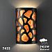 CER-7455W-CKS - Justice Design - Ambiance - Large Cobblestones Open Top and Bottom Outdoor Wall Sconce Sienna Brown Crackle E26 Medium Base IncandescentChoose Your Options - AmbianceG��