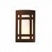 CER-7495W-ANTC - Justice Design - Ambiance - Large Craftsman Window Open Top and Bottom Outdoor Wall Sconce Antique Copper E26 Medium Base IncandescentChoose Your Options - AmbianceG��