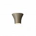 CER-8810-TRAG-GU24-DBAL-15W - Justice Design - Ambiance - Small Round Flared Open Top and Bottom Wall Sconce Greco Travertine E26 Medium Base Dimmable FluorescentChoose Your Options - AmbianceG��