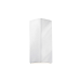 CER-0915W-CRK - Justice Design - Ambiance - Small Rectangle - Open Top and Bottom Outdoor Wall Sconce White Crackle E26 Medium Base IncandescentChoose Your Options - AmbianceG��