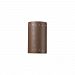 CER-0995W-RRST - Justice Design - Ambiance - Small Cylinder with Perfs Open Top & Bottom Outdoor Wall Sconce Real Rust E26 Medium Base IncandescentChoose Your Options - AmbianceG��