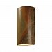 CER-1160W-SLTR - Justice Design - Ambiance - Really Big Cylinder Closed Top Outdoor Wall Sconce Tierra Red Slate E26 Medium Base IncandescentChoose Your Options - AmbianceG��