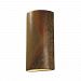 CER-1165W-HMPW - Justice Design - Ambiance - Really Big Cylinder Open Top and Bottom Outdoor Wall Sconce Hammered Pewter E26 Medium Base IncandescentChoose Your Options - AmbianceG��