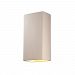 CER-1175-CRB-GU24-DBAL-15W - Justice Design - Ambiance - Really Big Rectangle Open Top and Bottom Wall Sconce Carbon-Matte Black E26 Medium Base Dimmable FluorescentChoose Your Options - AmbianceG��