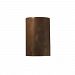 CER-1265W-TRAM - Justice Design - Ambiance - Large Cylinder Open Top and Bottom Outdoor Wall Sconce Mocha Travertine E26 Medium Base IncandescentChoose Your Options - AmbianceG��