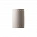 CER-1290W-STOC - Justice Design - Ambiance - Large Cylinder with Perfs Closed Top Outdoor Wall Sconce Carrara Marble E26 Medium Base IncandescentChoose Your Options - AmbianceG��