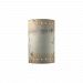 CER-1295-ANTS - Justice Design - Ambiance - Large Cylinder with Perfs Open Top and Bottom Wall Sconce Antique Silver E26 Medium Base IncandescentChoose Your Options - AmbianceG��