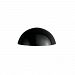 CER-1300W-CRB - Justice Design - Ambiance - Small Quarter Sphere Downlight Outdoor Wall Sconce Carbon-Matte Black E26 Medium Base IncandescentChoose Your Options - AmbianceG��