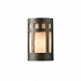 CER-5340W-MAT - Justice Design - Ambiance - Small ADA Prairie Window Closed Top Outdoor Wall Sconce Matte White E26 Medium Base IncandescentChoose Your Options - AmbianceG��