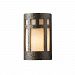 CER-5350W-WHT - Justice Design - Ambiance - Large ADA Prairie Window Closed Top Outdoor Wall Sconce Gloss White E26 Medium Base IncandescentChoose Your Options - AmbianceG��