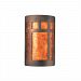 CER-5355-TERA - Justice Design - Ambiance - Large ADA Prairie Window Open Top and Bottom Wall Sconce Terra Cotta E26 Medium Base IncandescentChoose Your Options - AmbianceG��