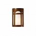 CER-5380W-HMPW - Justice Design - Ambiance - Small ADA Arch Window Closed Top Outdoor Wall Sconce Hammered Pewter E26 Medium Base IncandescentChoose Your Options - AmbianceG��