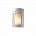 CER-5385-WHT - Justice Design - Ambiance - Small ADA Arch Window Open Top and Bottom Wall Sconce Gloss White E26 Medium Base IncandescentChoose Your Options - AmbianceG��