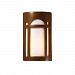 CER-5390W-STOS - Justice Design - Ambiance - Large ADA Arch Window Closed Top Outdoor Wall Sconce Slate Marble E26 Medium Base IncandescentChoose Your Options - AmbianceG��