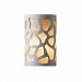 CER-5450W-HMPW-GU24-DBAL-15W - Justice Design - Ambiance - Large ADA Cobblestones Closed Top Outdoor Wall Sconce Hammered Pewter E26 Medium Base Dimmable FluorescentChoose Your Options - AmbianceG��
