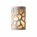 CER-5455-SLTR-MICA - Justice Design - Ambiance - Large ADA Cobblestones Open Top and Bottom Wall Sconce Tierra Red Slate E26 Medium Base IncandescentChoose Your Options - AmbianceG��