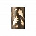 CER-5475-HMIR - Justice Design - Ambiance - Large ADA Oak Leaves Open Top and Bottom Wall Sconce Hammered Iron E26 Medium Base IncandescentChoose Your Options - AmbianceG��