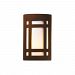 CER-5490W-PATR - Justice Design - Ambiance - Large ADA Craftsman Window Closed Top Outdoor Wall Sconce Rust Patina E26 Medium Base IncandescentChoose Your Options - AmbianceG��