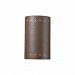CER-5995-TERA - Justice Design - Ambiance - Small ADA Cylinder with Perfs Open Top and Bottom Wall Sconce Terra Cotta E26 Medium Base IncandescentChoose Your Options - AmbianceG��