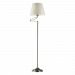 17047/1 - Elk Home - Elysburg - One Light Floor Lamp Satin Nickel Finish with White Faux Silk Shade - Elysburg
