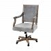 5231-004 - Elk Home - Lord Byron - 40 Inch Office Chair Grey Velvet/Salvaged Grey Oak Finish - Lord Byron