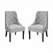 5231-007/S2 - Elk Home - Nine Elms - 39 Inch Accent Chair (Set of 2) Grey Linen Fabric/Black Finish - Nine Elms