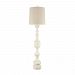 D3817 - Elk Home - Summerhouse - One Light Floor Lamp Antique White Finish with Off-White Fabric Shade - Summerhouse