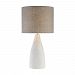 D2949 - Elk Home - Rockport - One Light Table Lamp Polished Concrete Finish with Light Grey Burlap Shade - Rockport