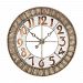 128-1001 - Elk Home - 36 Inch Round Outdoor Wall Clock Antique Cream/Copper Finish -