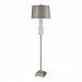 D3384 - Elk Home - Ch++�teau de Chantilly - One Light Floor Lamp Clear/Polished Nickel Finish with Grey Taupe Faux Silk Fabric Shade - Ch++�teau de Chantilly