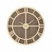 351-10572 - Elk Home - Charlevoix - 21.7 Inch Wall Clock Gold/Salvaged Brown Oak Finish - Charlevoix