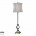 D2309-HUE-B - Elk Home - Corvallis - 36 Inch 60W 1 LED Buffet Lamp with Philips Hue LED Bulb/Bridge Clear/Polished Nickel Finish with Pure White Textured Linen Shade - Corvallis