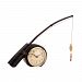 91-3515 - Elk Home - Desk Clock - 12 Inch Rod N Reel Fishing Clock Bronze Finish - Desk Clock