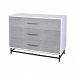 7011-1060 - Elk Home - Dovetail - 48 Inch 3-Drawer Chest Cappuccino Foam/Weathered Mahogany Finish - Dovetail