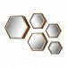 138-170/S5 - Elk Home - Hexagonal - 16 Inch Mirror (Set of 5) Soft Gold Finish - Hexagonal