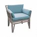 6518002HT - Elk Home - Newport - 24 Inch Outdoor Chair Henna Teak Finish - Newport