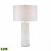D2767-LED - Elk Home - Punk - 29.75 Inch 9.5W 1 LED Table Lamp White Finish with White Faux Silk Shade - Punk
