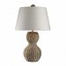 111-1088 - Elk Home - Sycamore Hill - One Light Table Lamp Light Rattan Finish with Off-White Linen Shade - Sycamore Hill