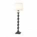7011-198 - Elk Home - Ventura - One Light Floor Lamp Antique Smoke Finish with White Fabric Shade - Ventura