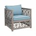 2317002S-SO - Elk Home - Vincent Lattice - 32 Inch Outdoor Chair Cushion Sea Green Finish - Vincent Lattice