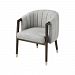 1204-068 - Elk Home - Vronsky - 30 Inch Chair Black Wood/Stainless Steel/Grey Linen Fabric Finish - Vronsky