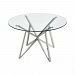 1203-019 - Elk Home - WorldG+�+�s Fair - 48 Inch Dining Table Polished Nickel/Clear Finish - World's Fair