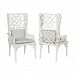 6916501P - Elk Home - Bamboo - 47 Inch Wing Back Chair (Set of 2) Grain de Bois Blanc Finish - Bamboo