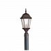 9956TZ - Kichler-Lighting-Canada - Madison - One Light Outdoor Post Mount Tannery Bronze Finish with Clear Beveled Glass - Madison