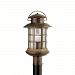 9962RST - Kichler-Lighting-Canada - One Light Post Mount Rustic Finish with Clear Beveled Glass - Rustic