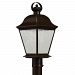 9909OZLED - Kichler-Lighting-Canada - Accessory - Led Outdoor Post Mount Olde Bronze Finish with Clear Seedy Glass - Mount Vernon
