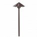 16123AZT30 - Kichler-Lighting-Canada - Perforated - 21 Inch 3.8W 1 LED 3000K Path Light Textured Architectural Bronze Finish - Perforated