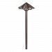 16123AZT27 - Kichler-Lighting-Canada - Perforated - 21 Inch 3.8W 1 LED 2700K Path Light Textured Architectural Bronze Finish - Perforated