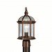 9935TZL16 - Kichler-Lighting-Canada - Barrie - 16 Inch 9W 1 LED Outdoor Post Lantern Tannery Bronze Finish with Clear Beveled Glass - Barrie
